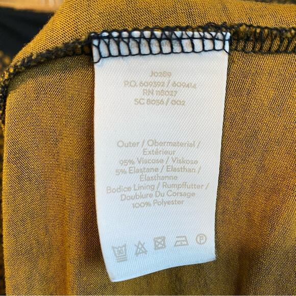 Boden Blue and Yellow print Dress long sleeve modest 12 pockets autumncore - Picture 7 of 8